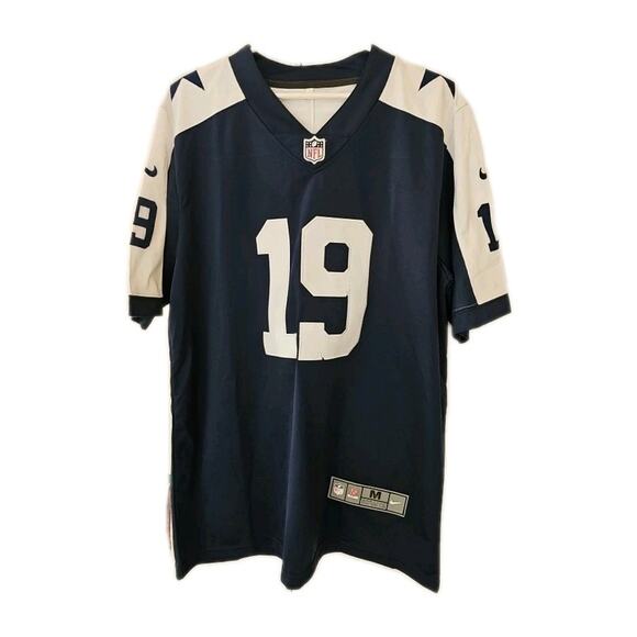 Men’s Nike Authentic Cooper #19 Dallas Cowboys Jersey Sz M Blue - Picture 1 of 6